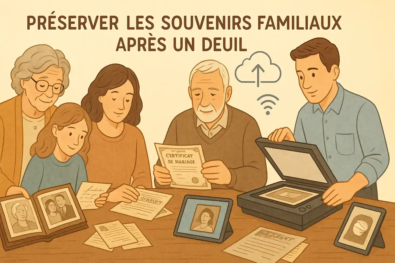 Préserver et Partager la Mémoire Familiale : La Numérisation des Souvenirs Après un Décès